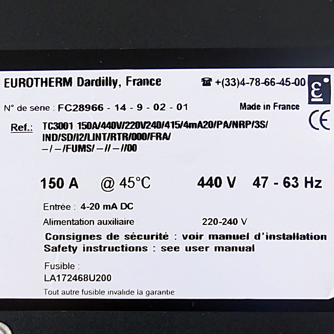 three-phase current thyristor controller 