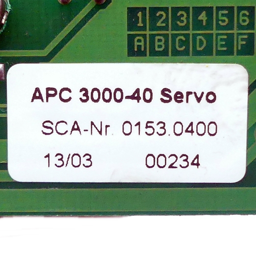 PC Board APC 3000-40 Servo