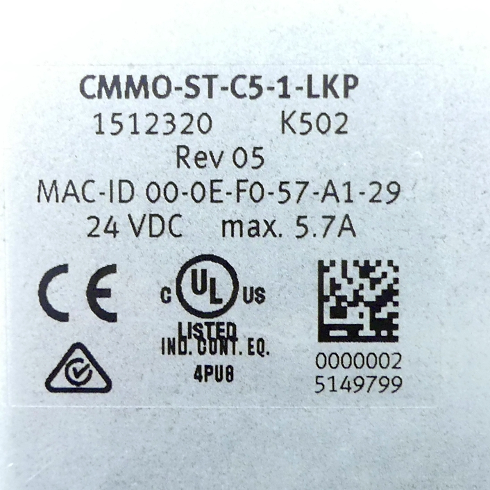 Motor controller CMMO-ST-C5-1-LKP
