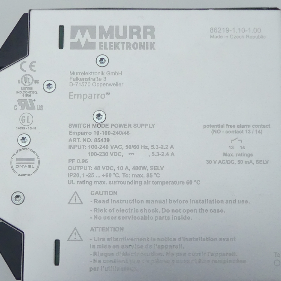 EMPARRO POWER SUPPLY 1-PHASE