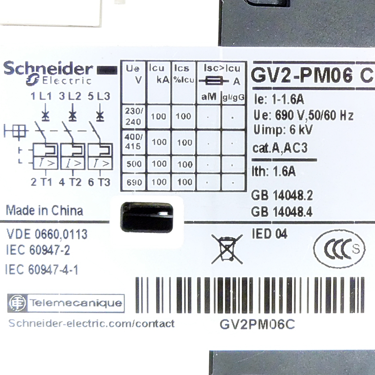 Motor protection switch 