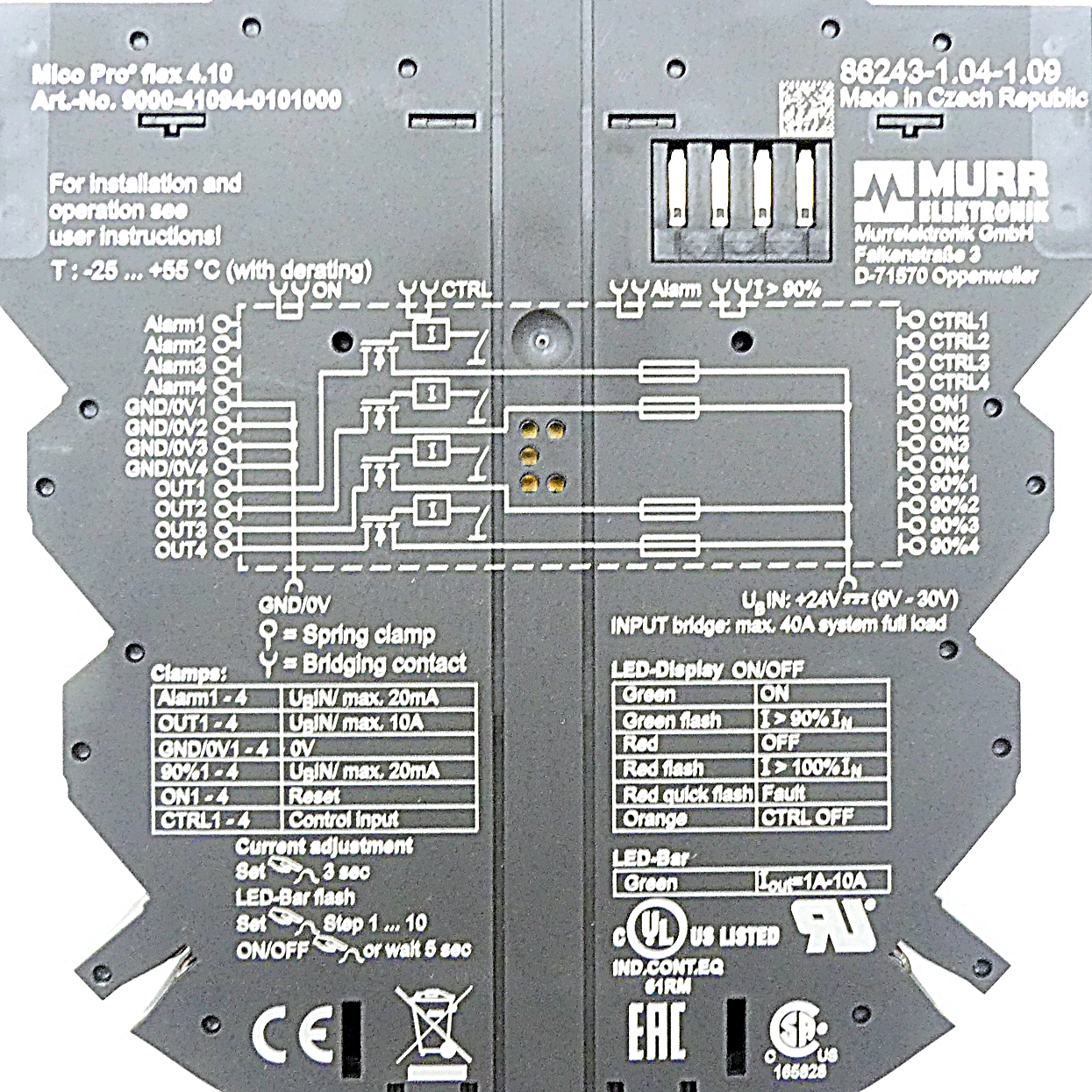 Mico Pro flex 4.10 load circuit monitoring 