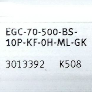 Spindle axis EGC-70-500-BS-10P-KF-0H-ML-GK