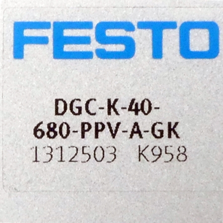 Linear drive DGC-K-40-680-PPV-A-GK 