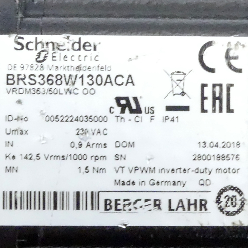 Schrittmotor VRDM368/50LWCOO 