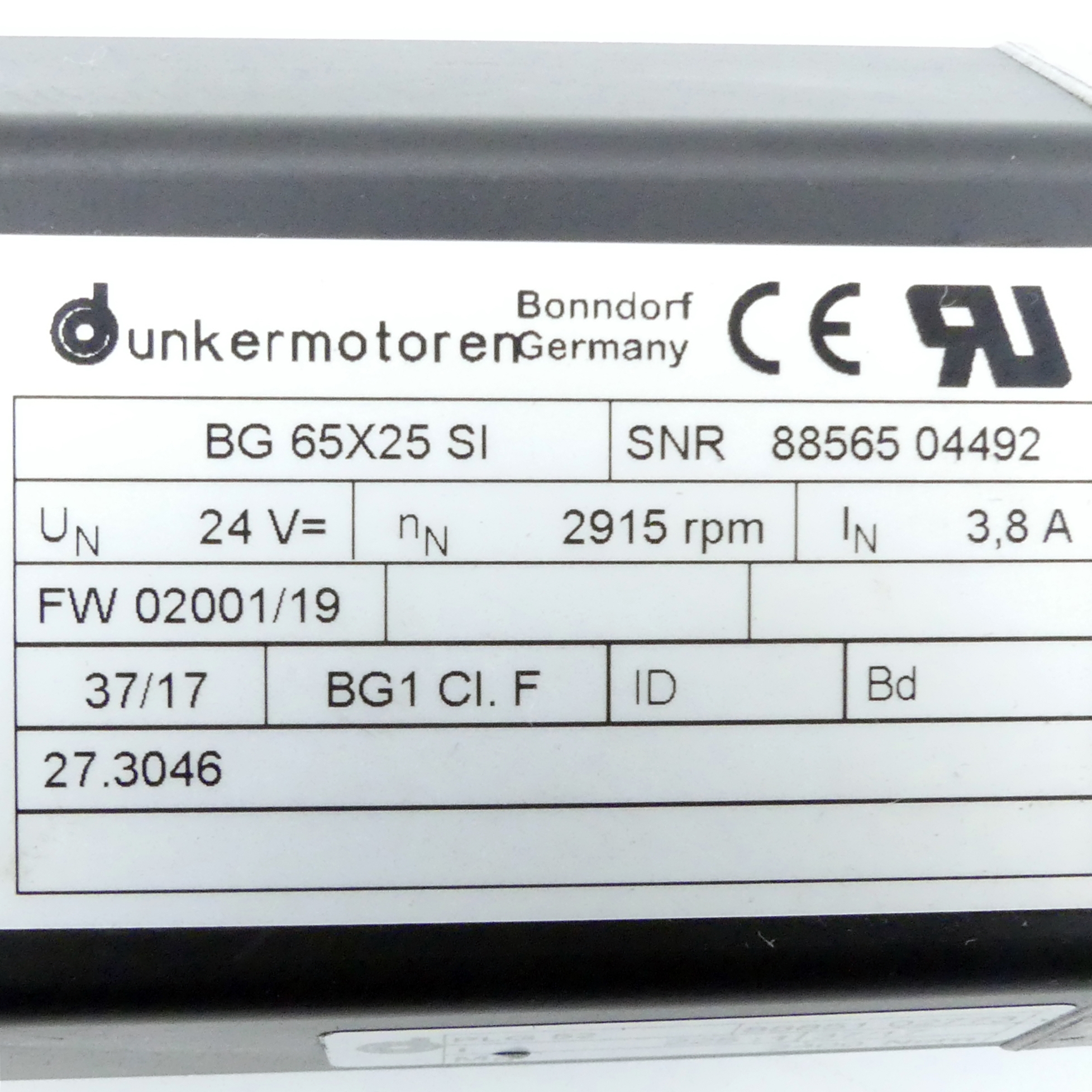 BLDC motor with integrated speed controller 