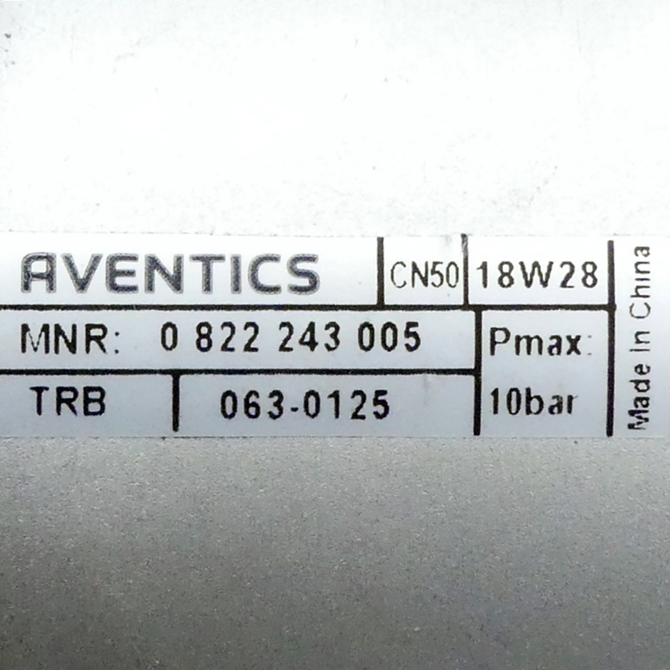Kolbenstangen Zylinder TRB-DA-063-0125-0-2-1-1-1-1-BAS