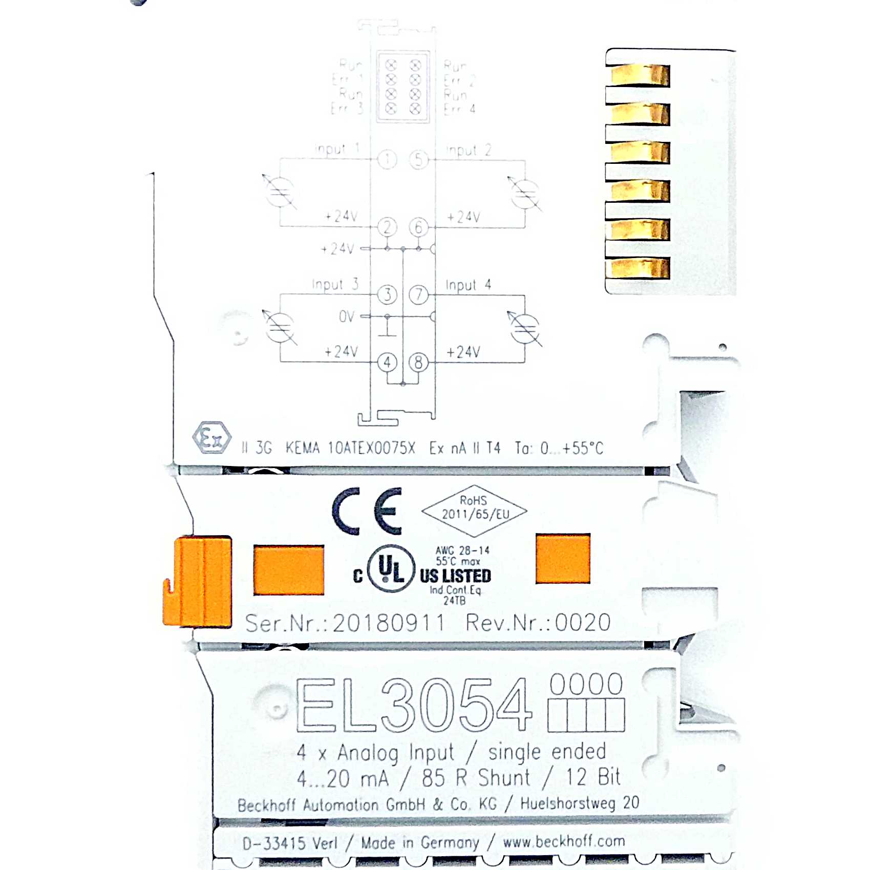 4-channel analog input terminal 