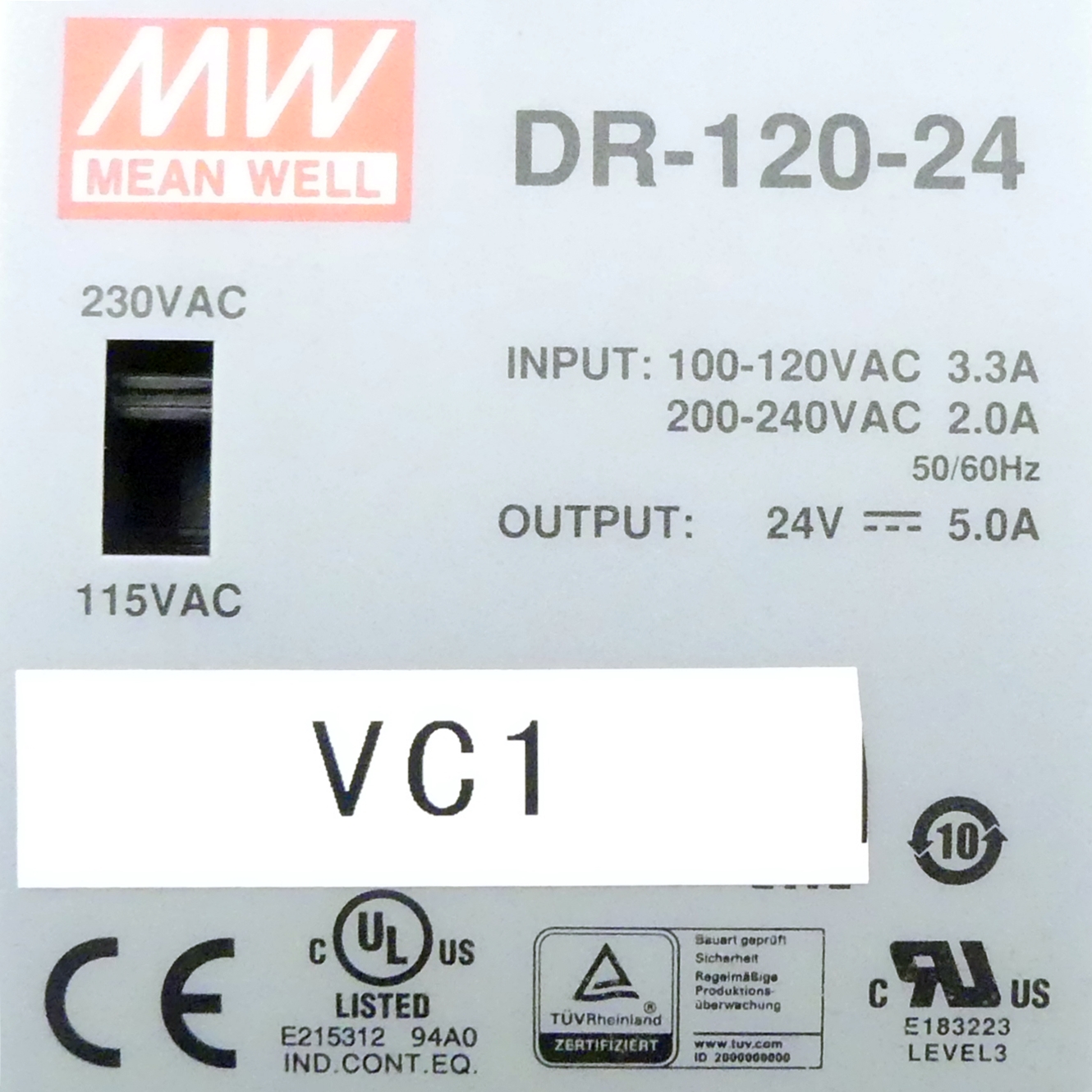 DIN rail power supply 