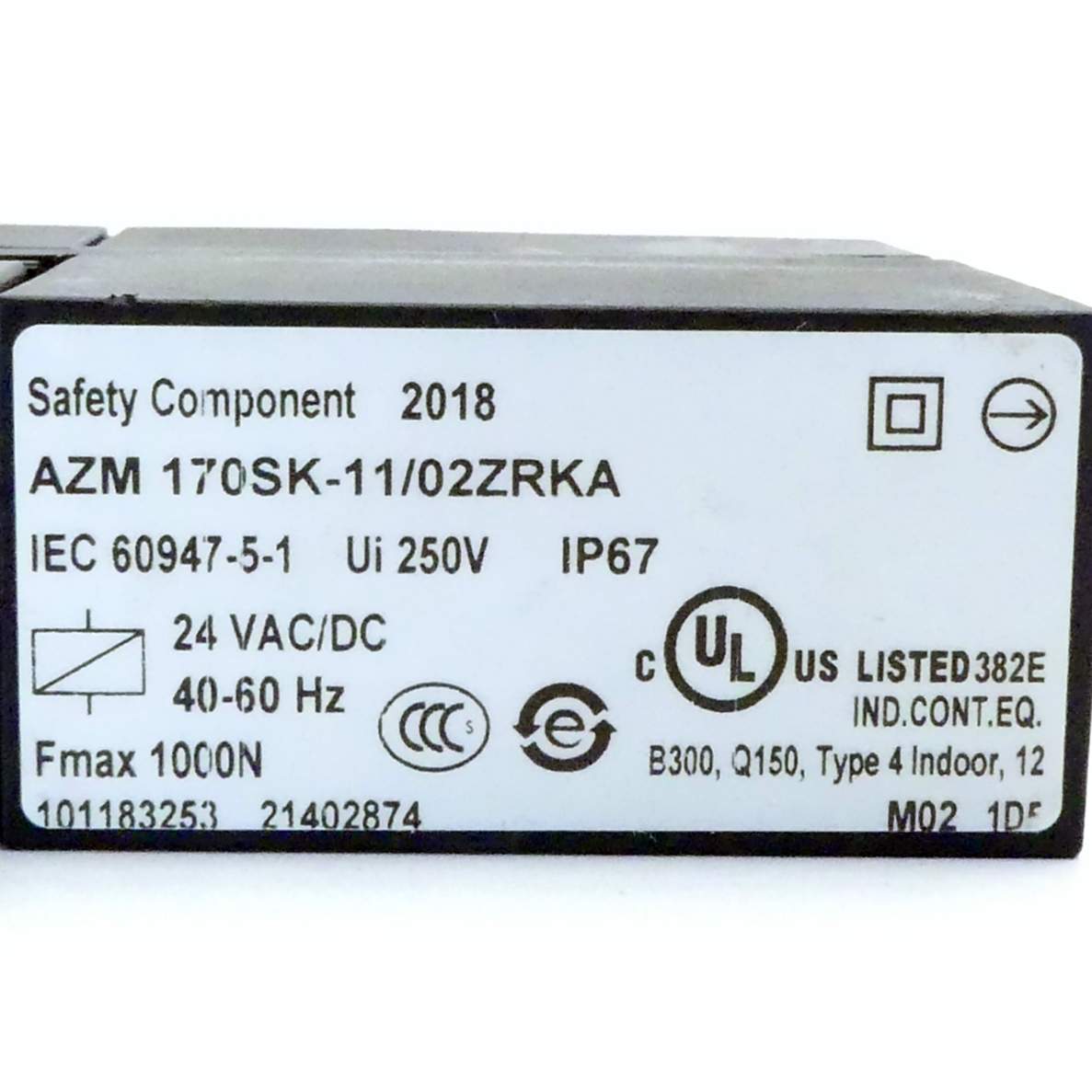 Magnetic locking switch AZM 170SK-11/02ZRKA