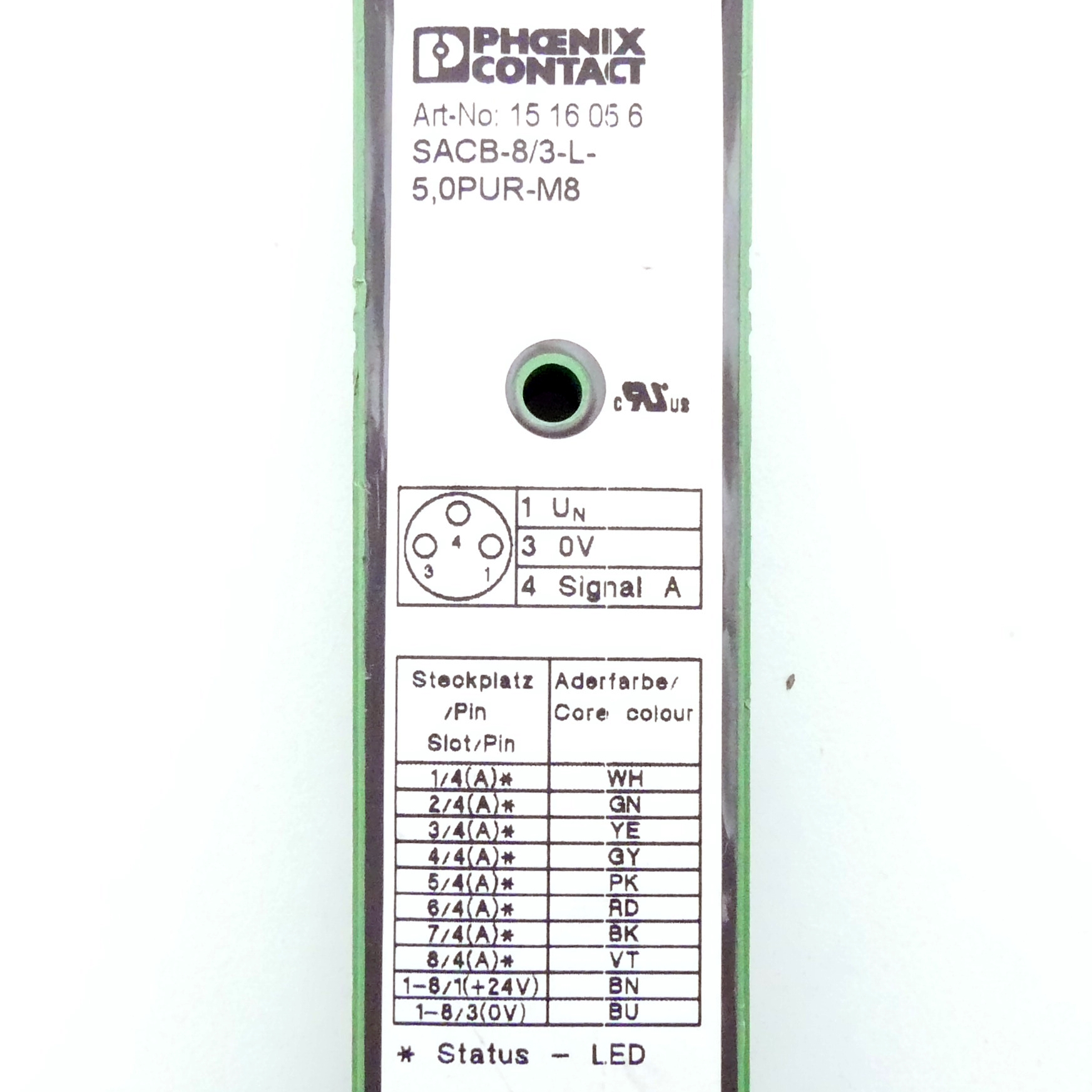 Verteilerbox SACB- 8/3-L- 5,0PUR-M8 