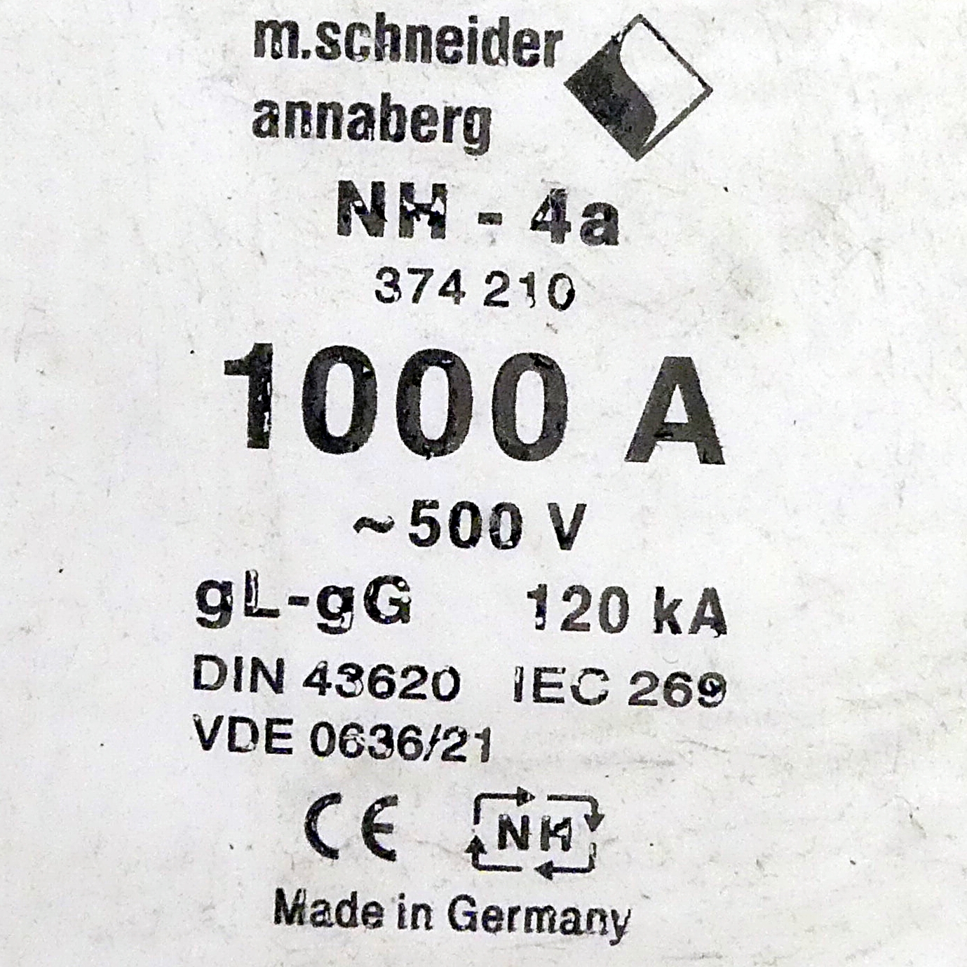 Fuse insert NH - 4a