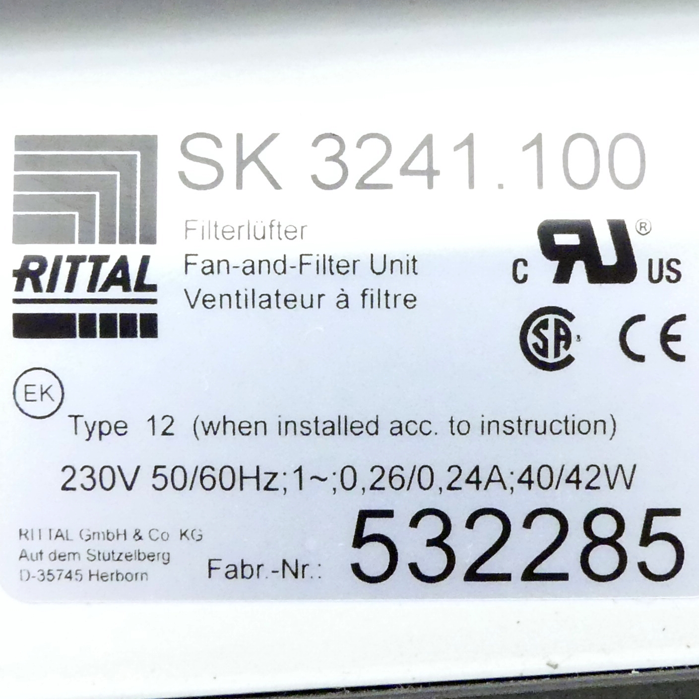 TopTherm fan-and-filter unit