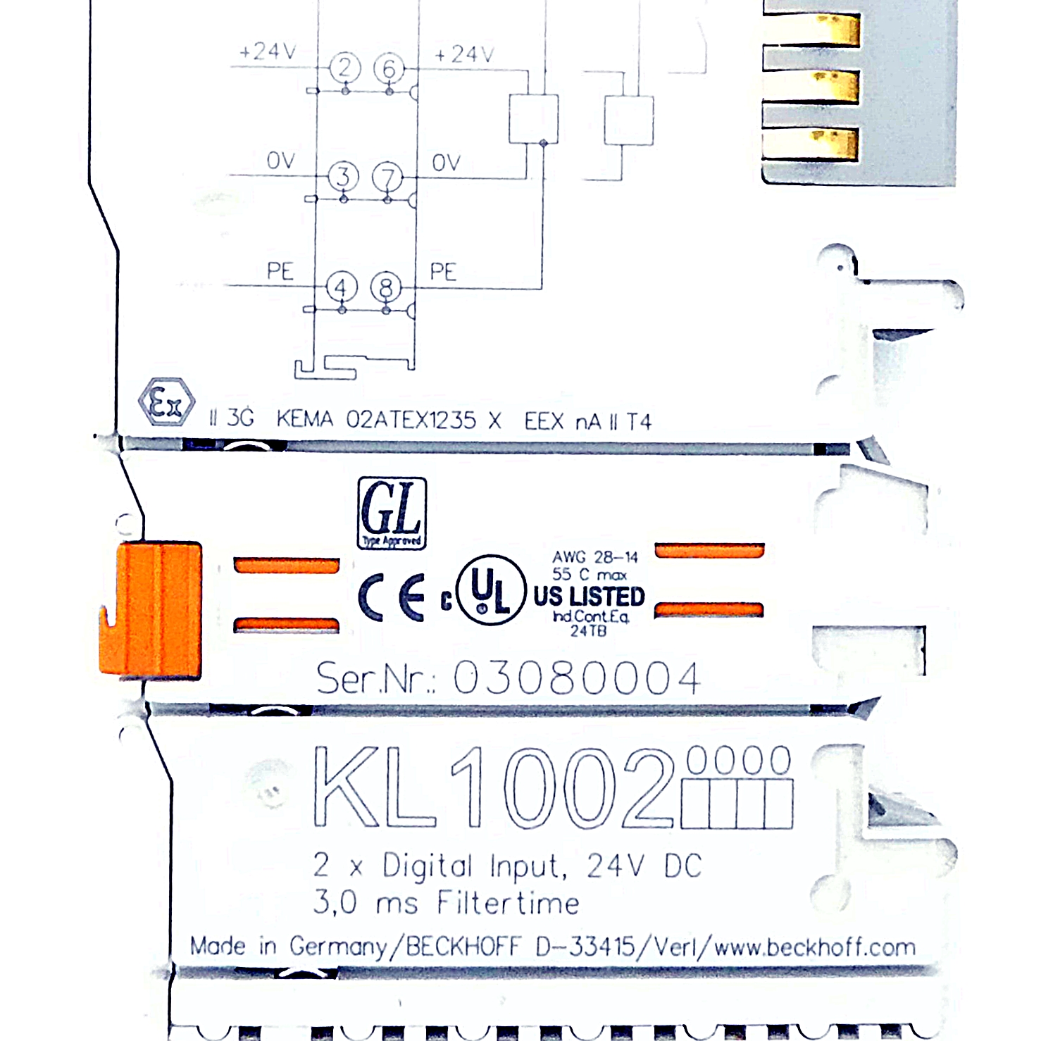 2-Channel-digital-input-busterminal KL1002 