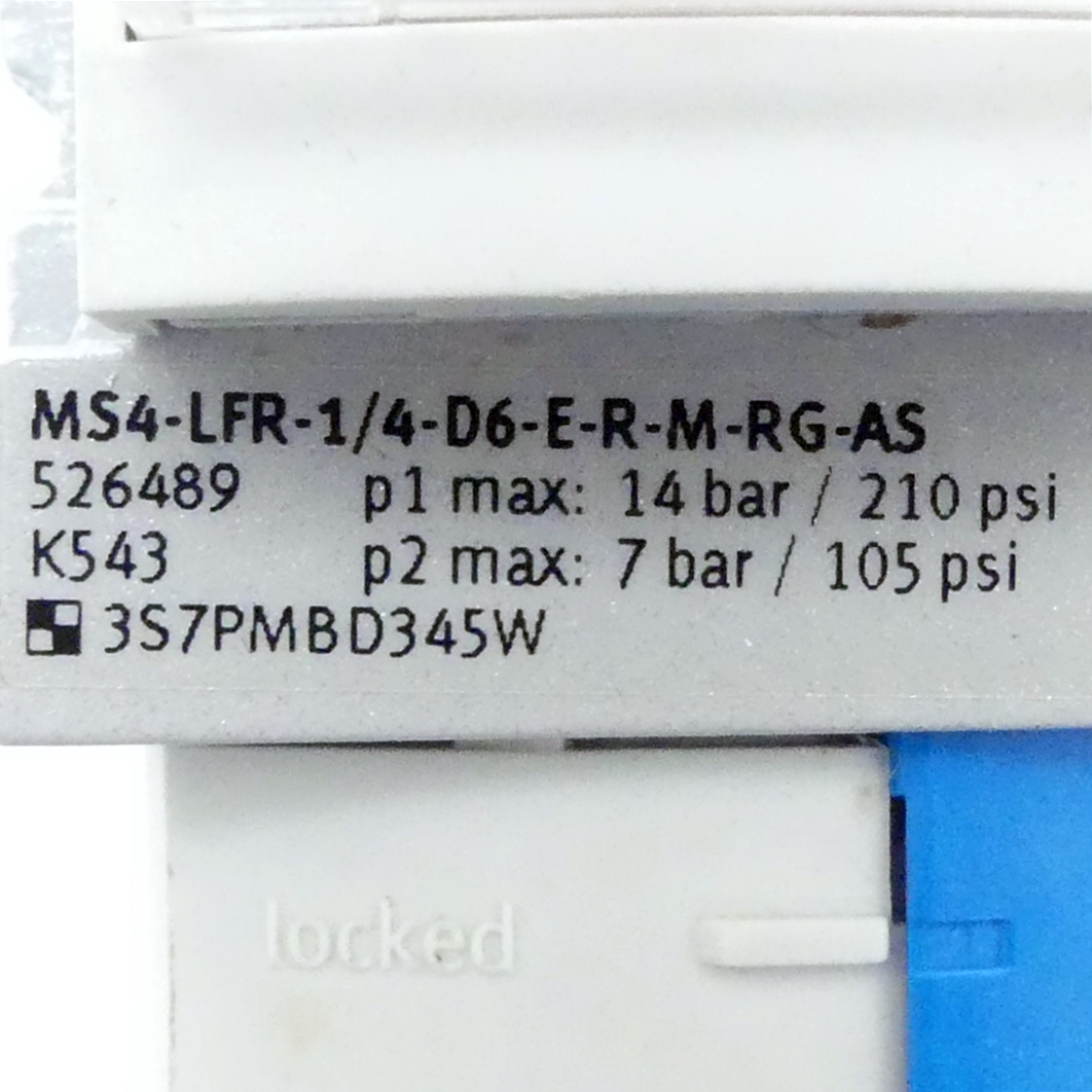 Filter-Regelventil MS4-LFR-1/4-D6-E-R-M-RG-AS 