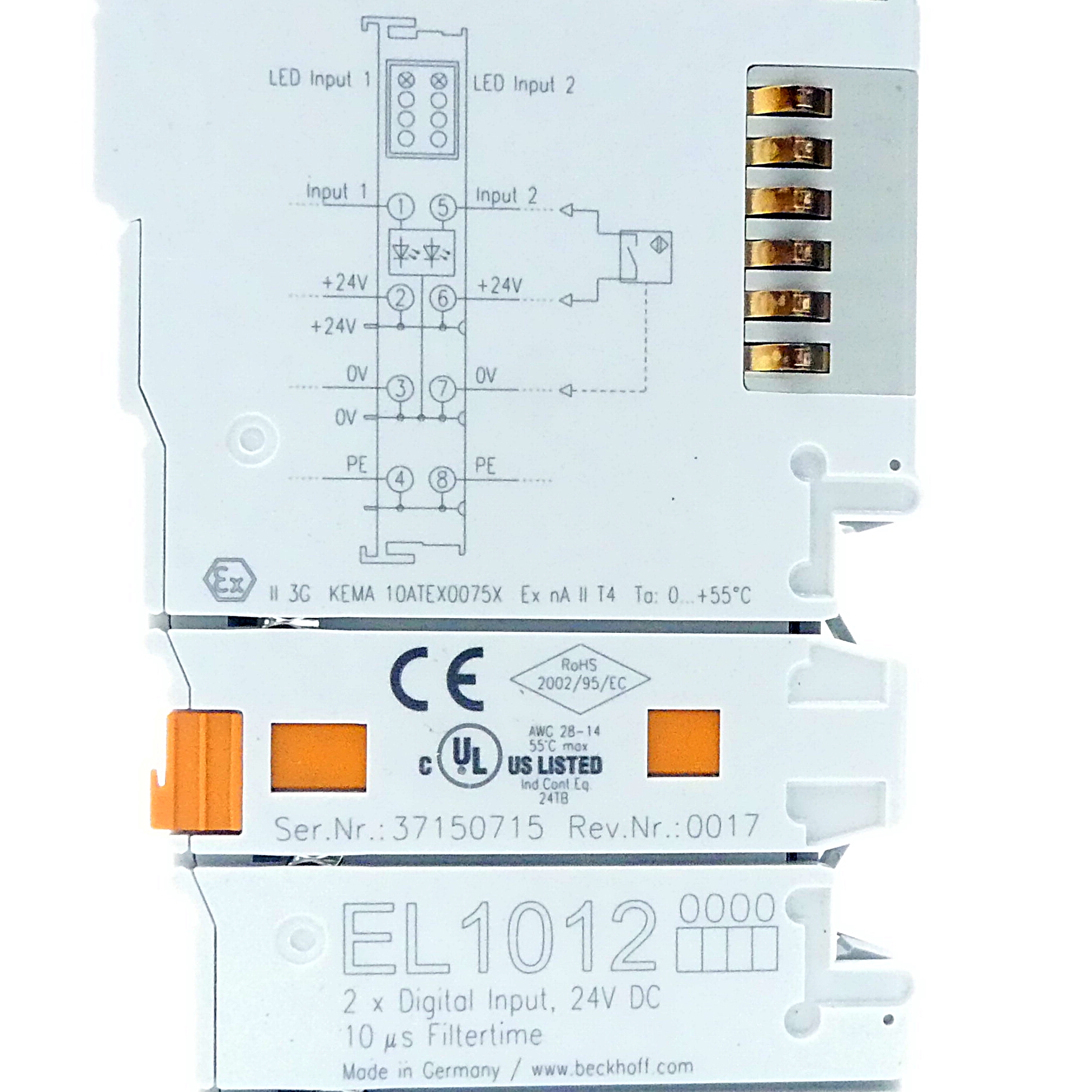 2-Channel-digital-input-terminal EL1012 