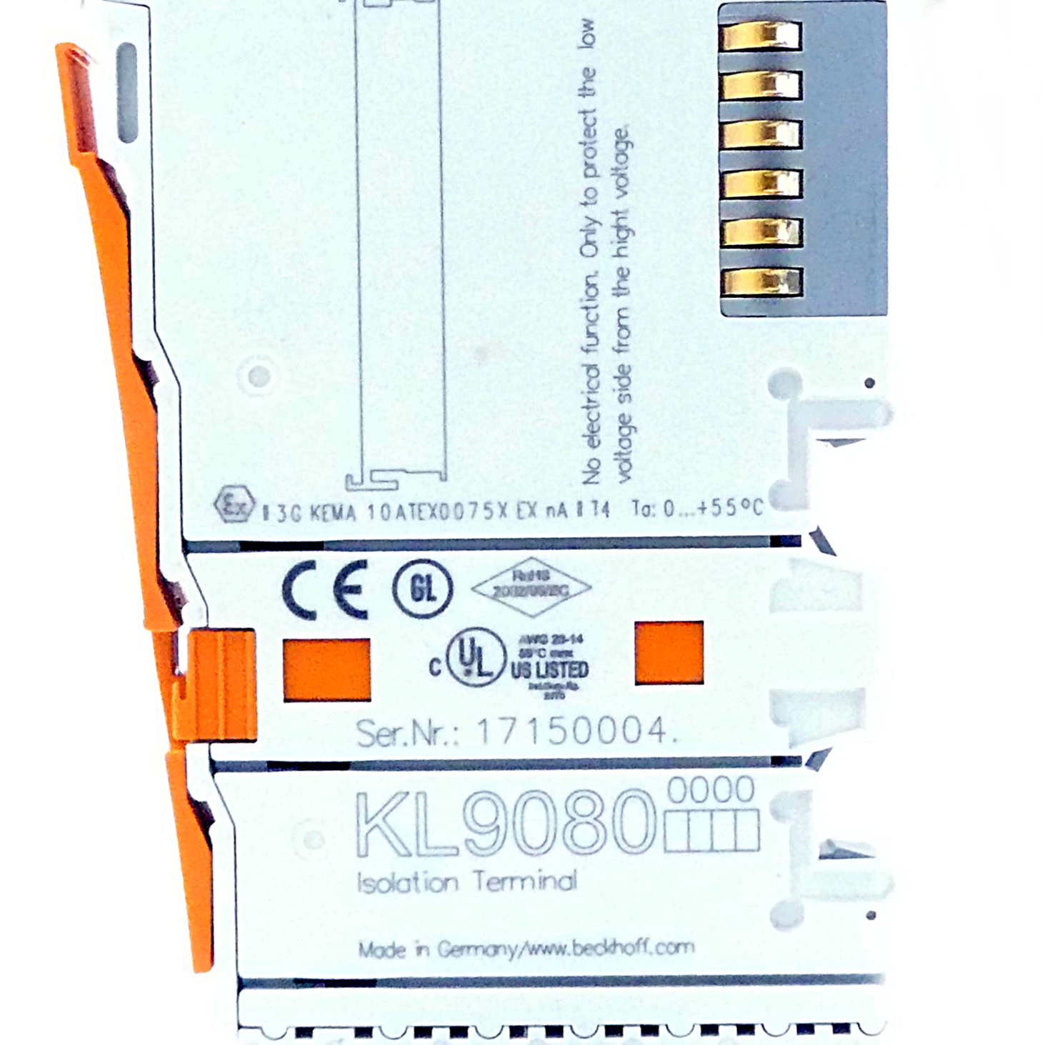 2 Stück Trennklemmen KL9080 