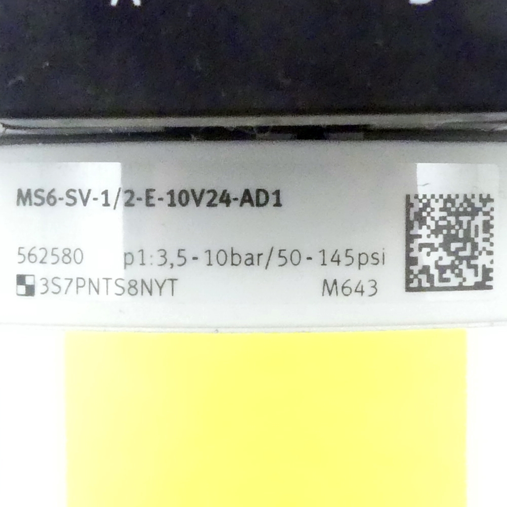 Druckaufbau- und Entlüftungsventil MS6-SV-1/2-E-10V24-AD1