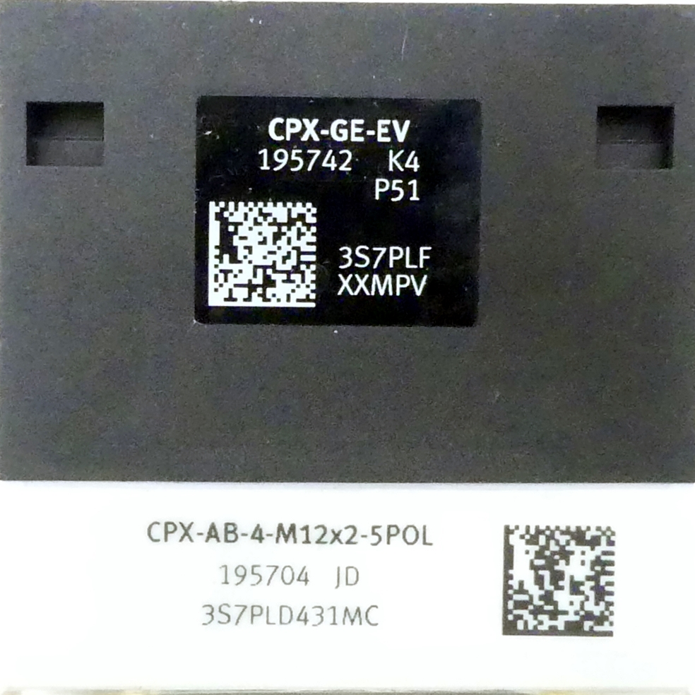 Anschlussblock CPX-GE-EV; CPX-AB-4-M12x2-5POL 