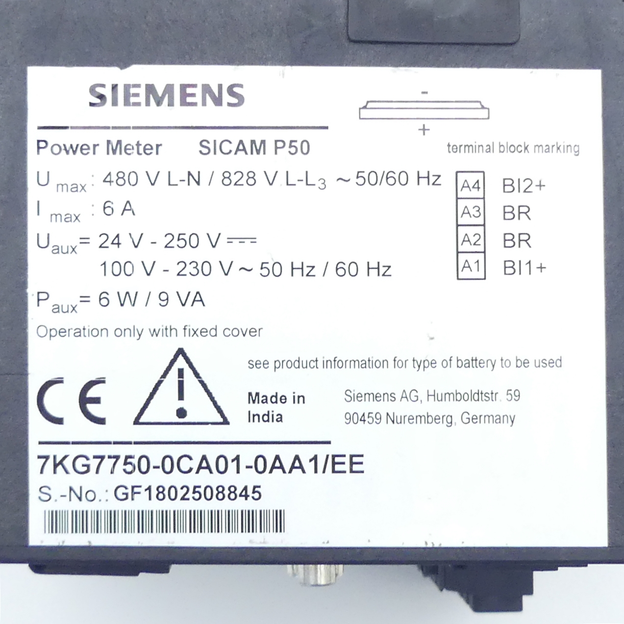 Panel meter SICAM P50 