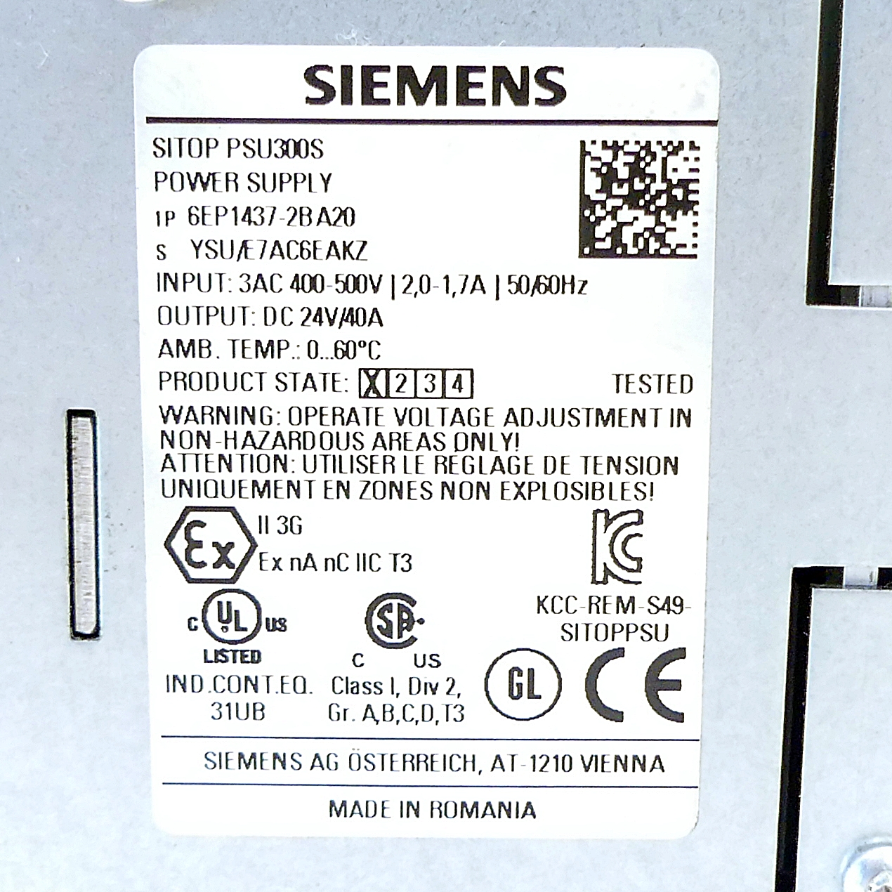 Stromversorgungseinheit SITOP PSU300S