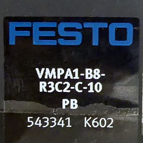 Regulator plate  VMPA1-B8-R3C2-C-10 