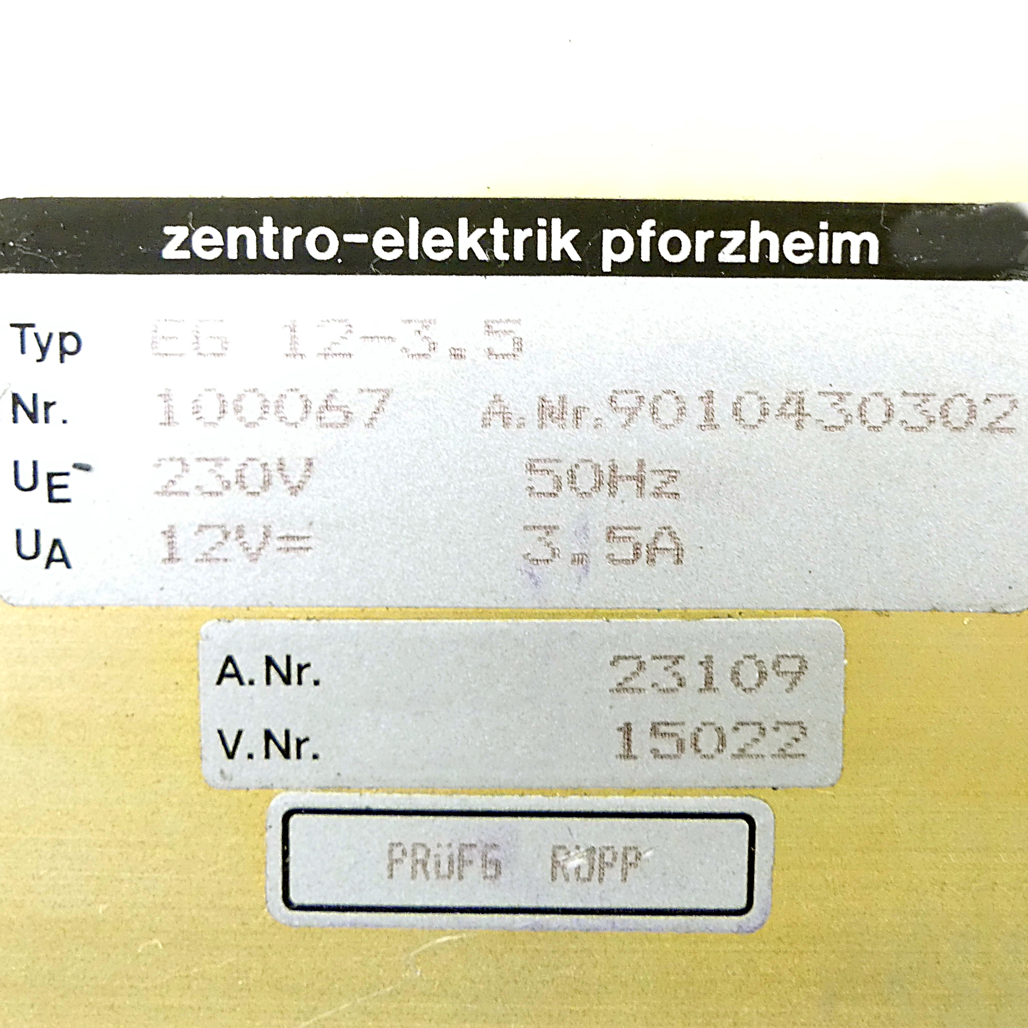 Netzgerät EG 12-3.5 