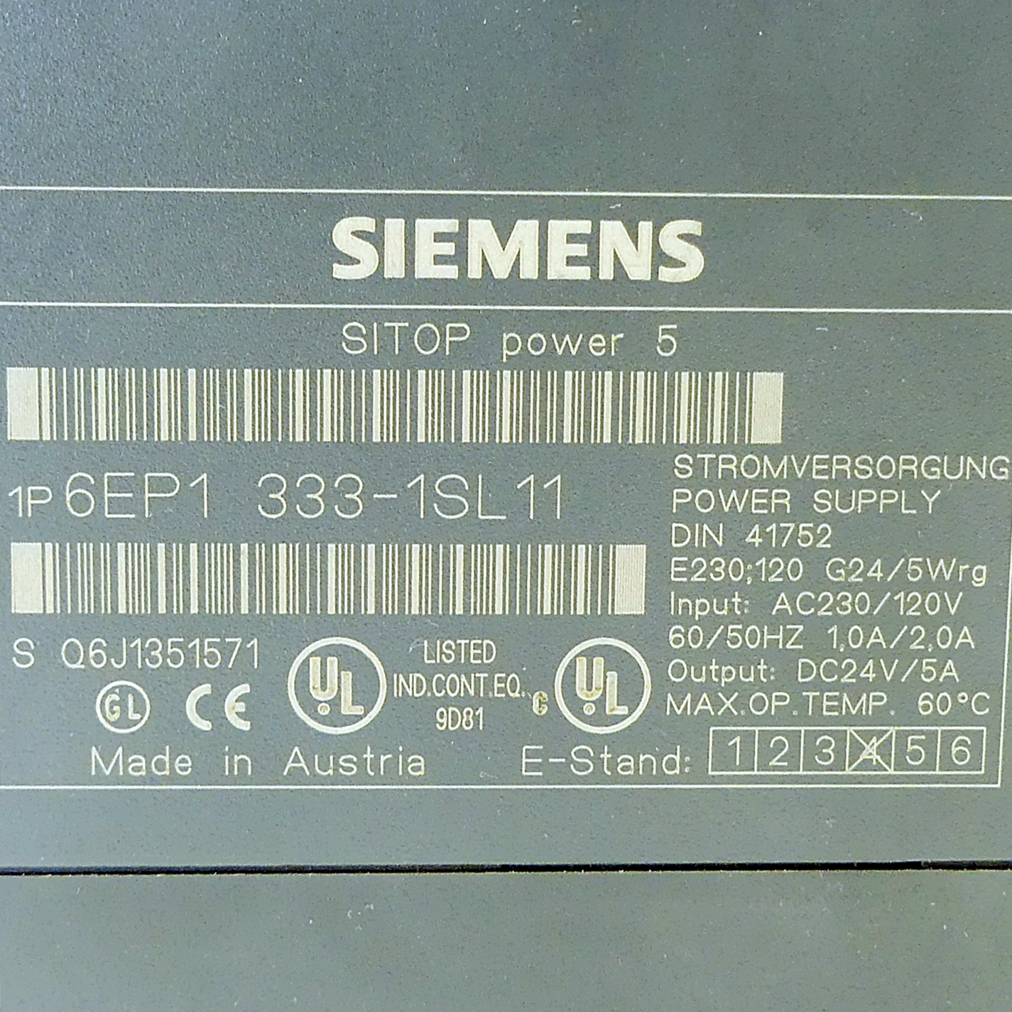 SITOP power 5 power supply