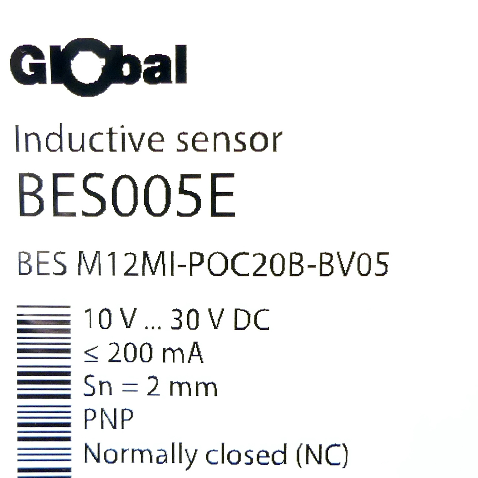 Inductive sensor BES005E 