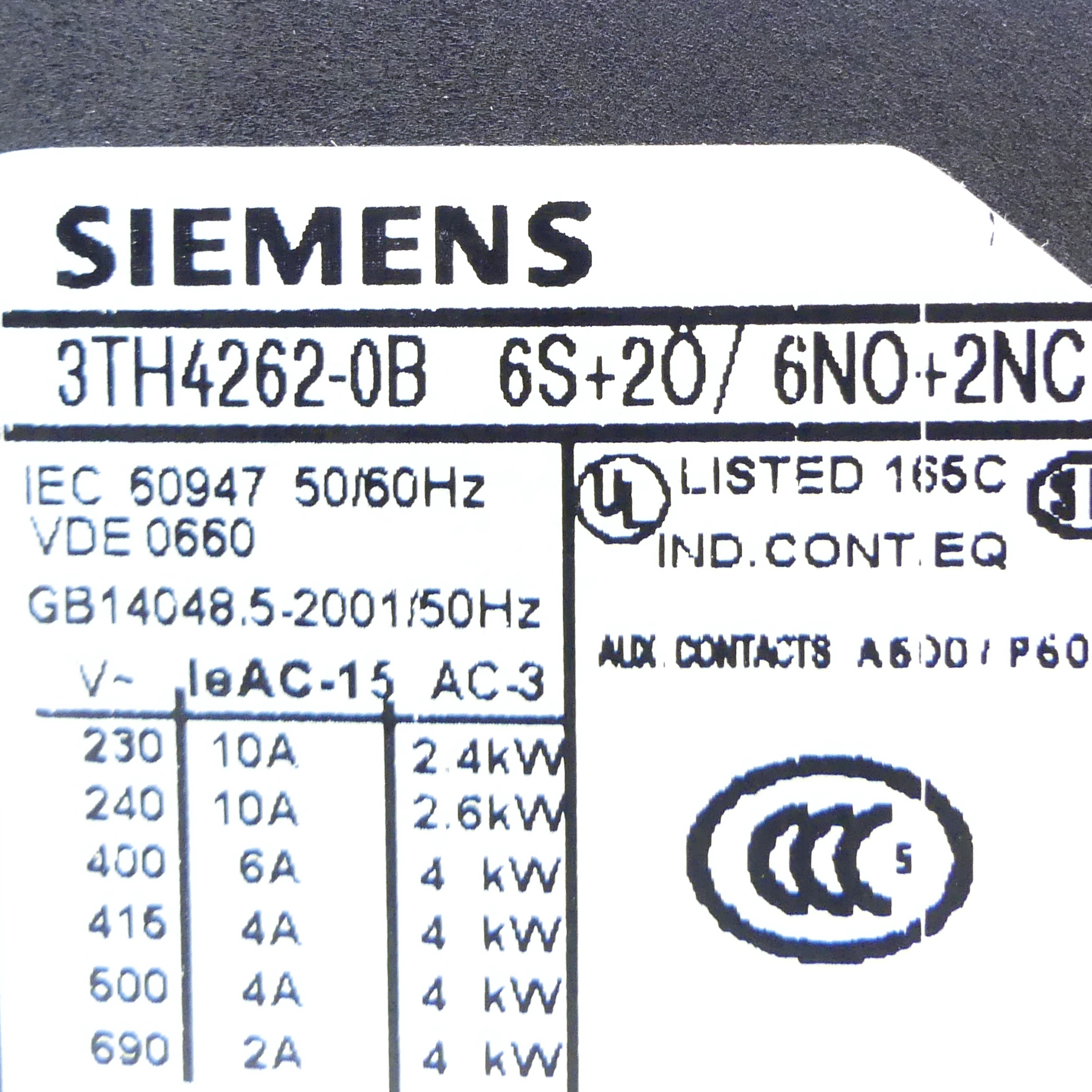 Auxiliary contactor