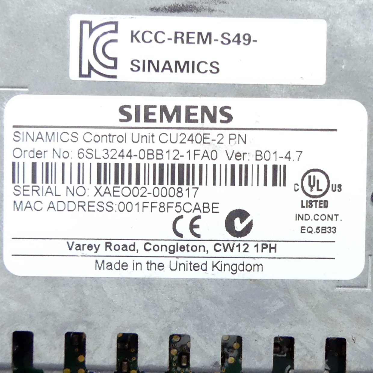 Steuerungseinheit SINAMICS CU240E-2PN