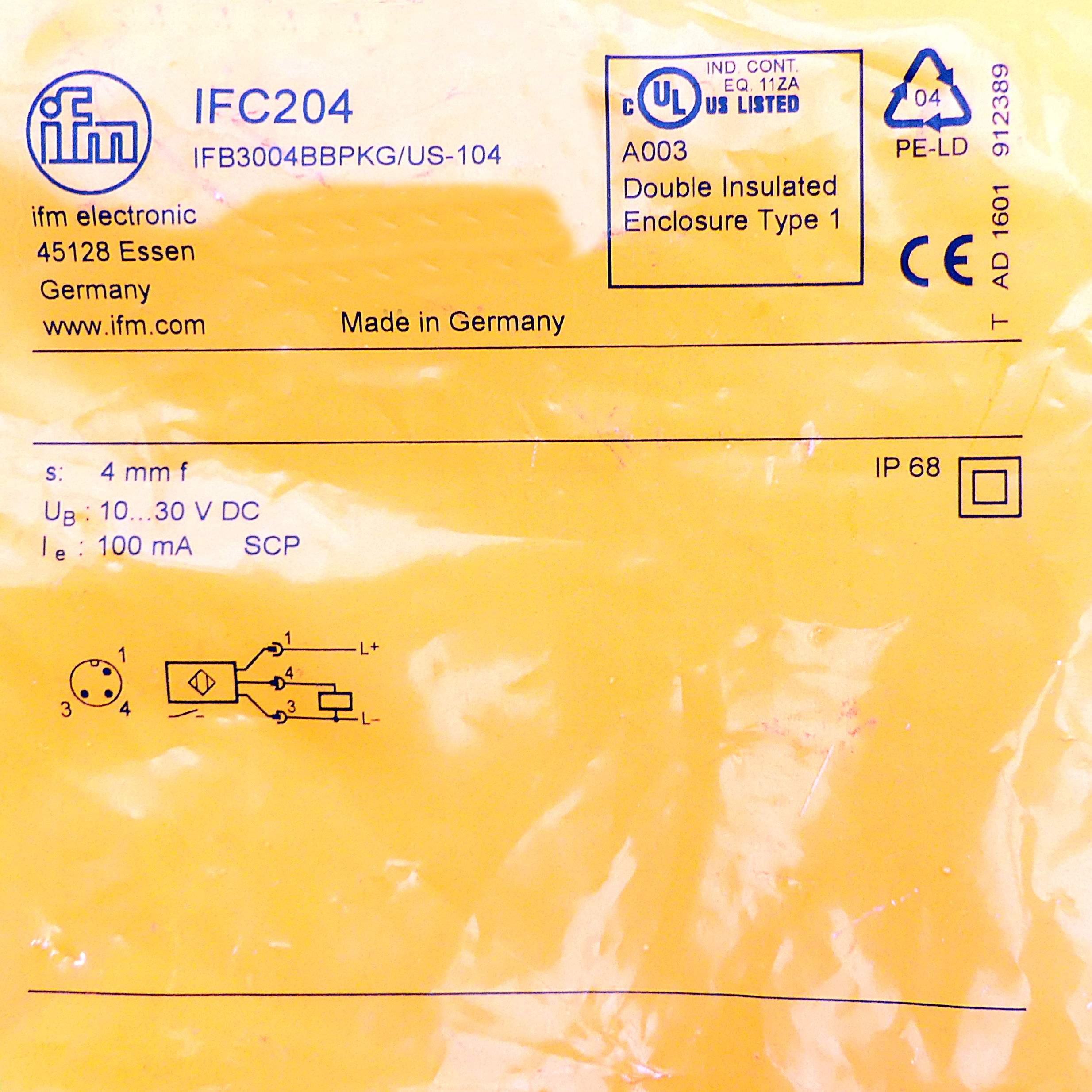 Induktiver Sensor IFC204 