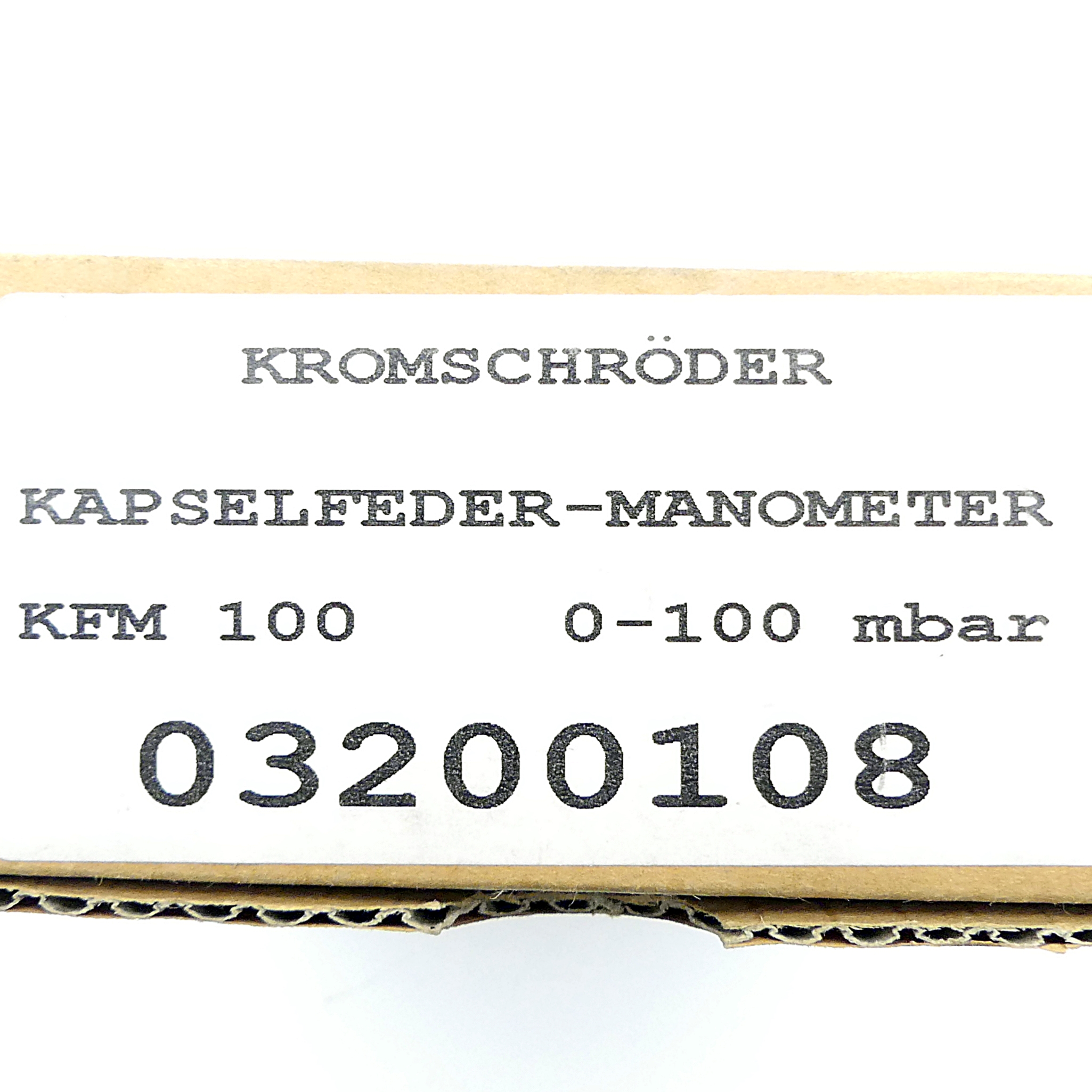 Kapselfeder-Manometer KFM 100 