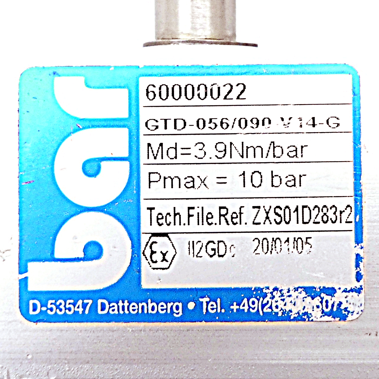 Pneumatischer Schwenkantrieb GTD-056/090-V14-G 