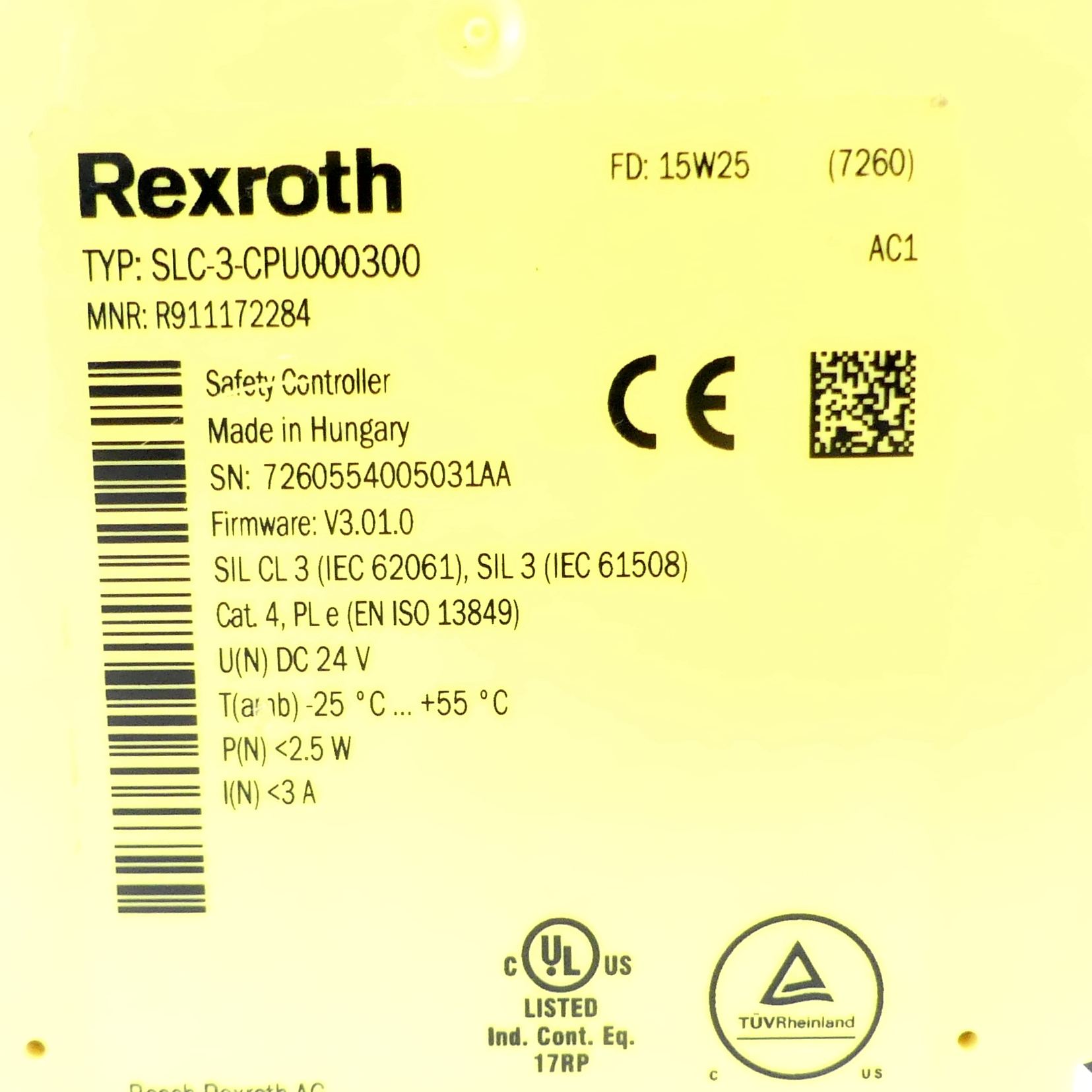 Sicherheitsrelais SLC-3-CPU000300 