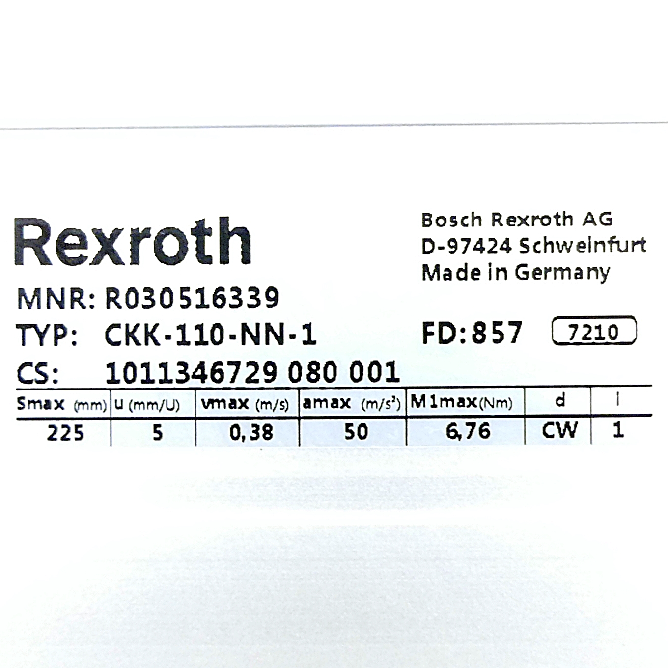 Linearmodul CKK-110-NN-1 