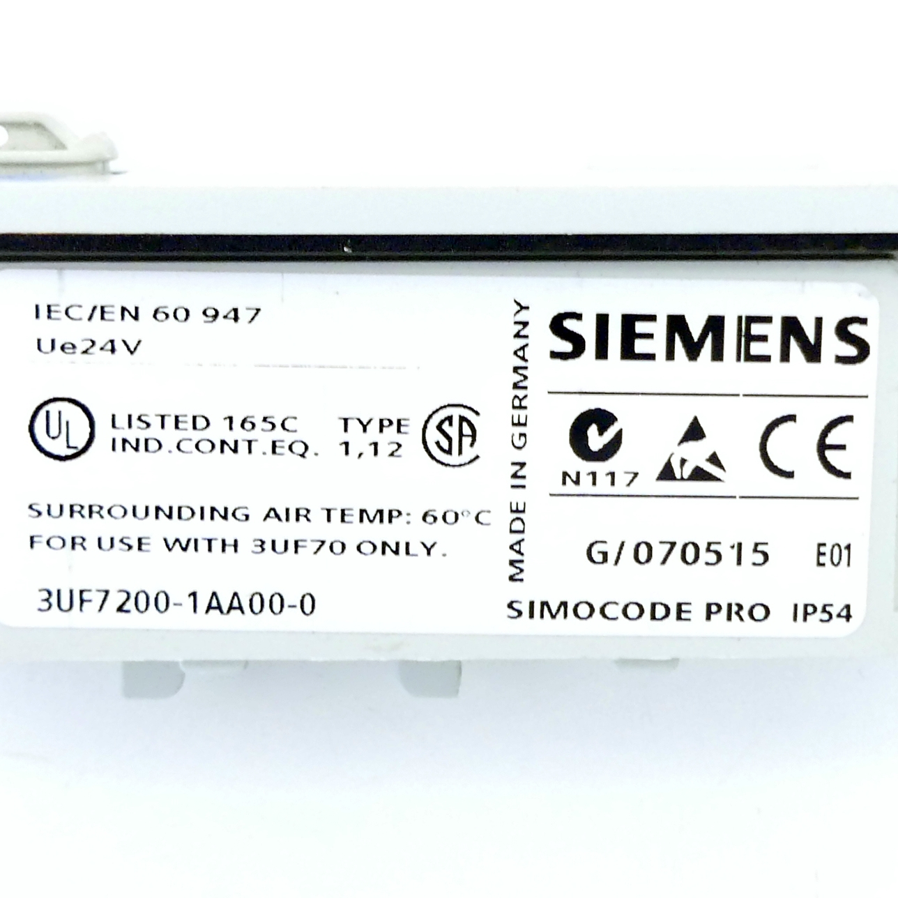Siemens control module