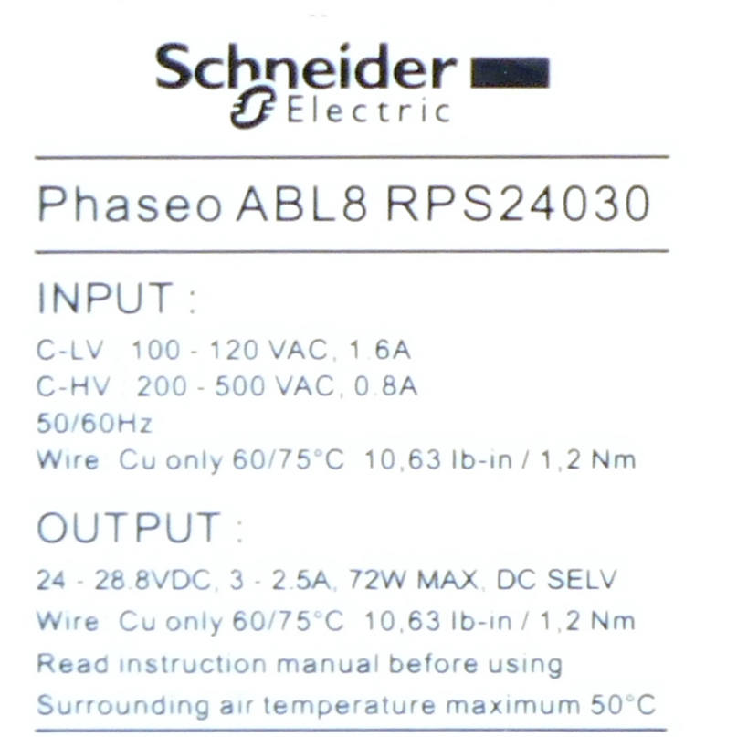 Schneider Schienennetzteil