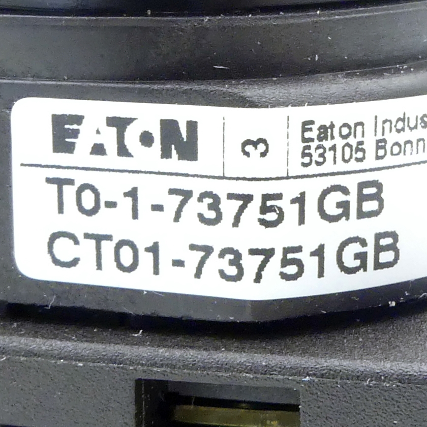 Control switch T0-1-73751GB/E