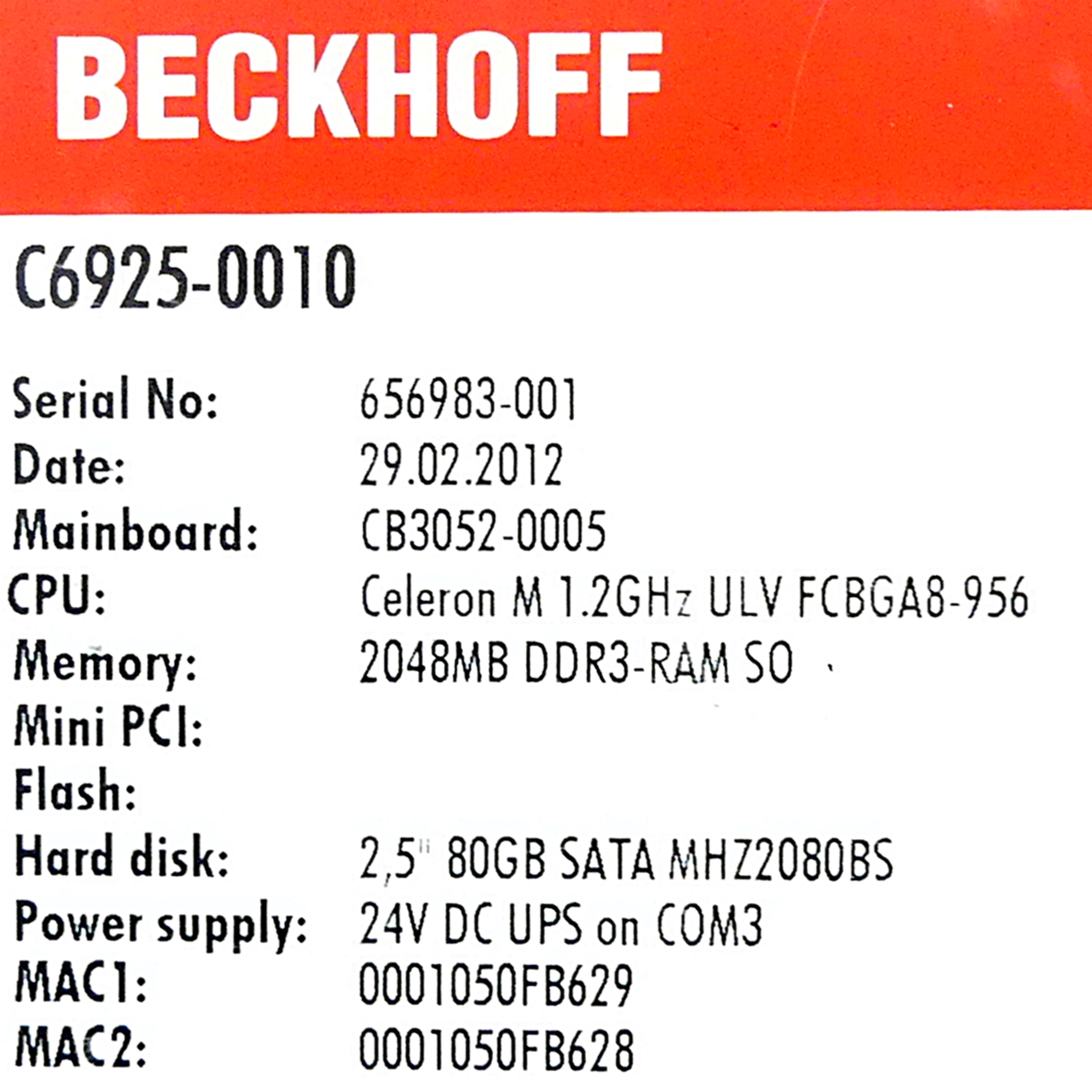 Fanless control cabinet Industrial PC