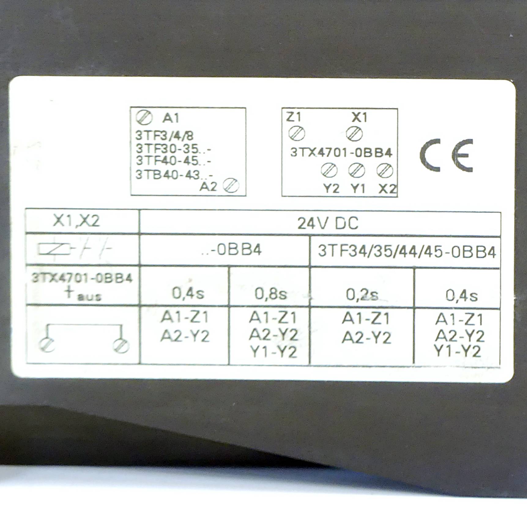 Ausschaltverzögerer 3TX4701-0BB4