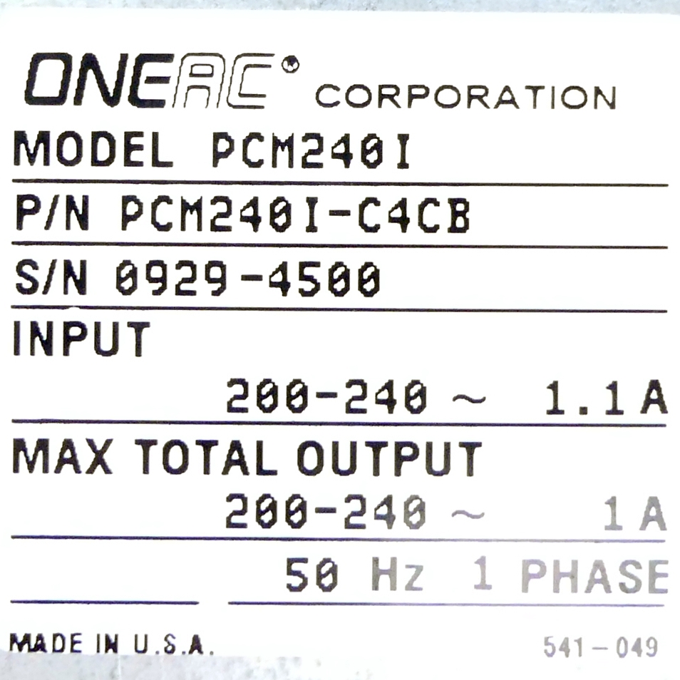 Medical-Grade Power Conditions PCM240I