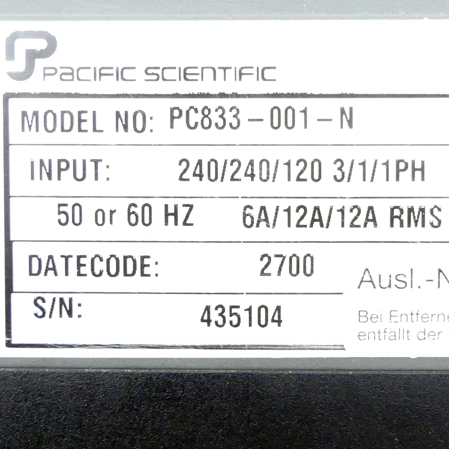 Brushless servo drive