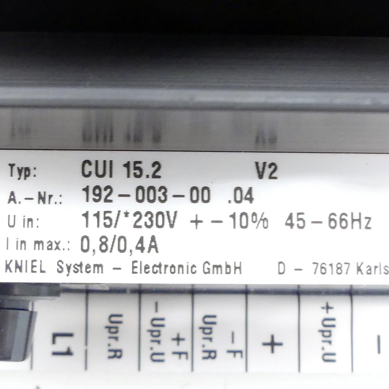 Linear regulator CUI 15.2