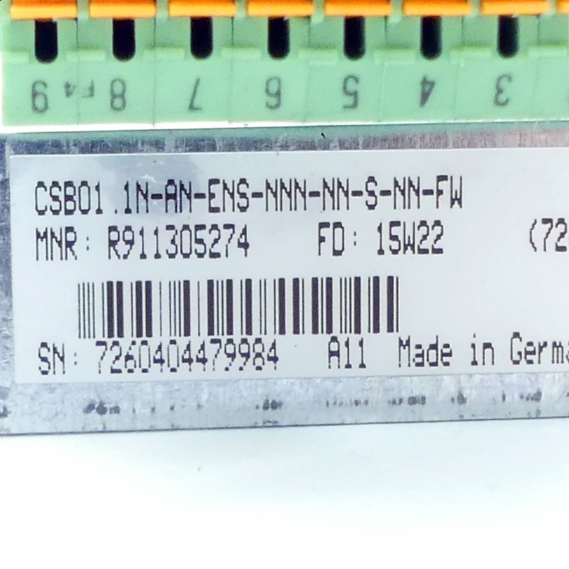 Control unit CSBO1.1N-AN-ENS-NNN-NN-S-FW