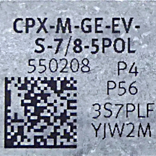 Verkettungsblock CPX-M-GE-EV-S-7/8-5POL 
