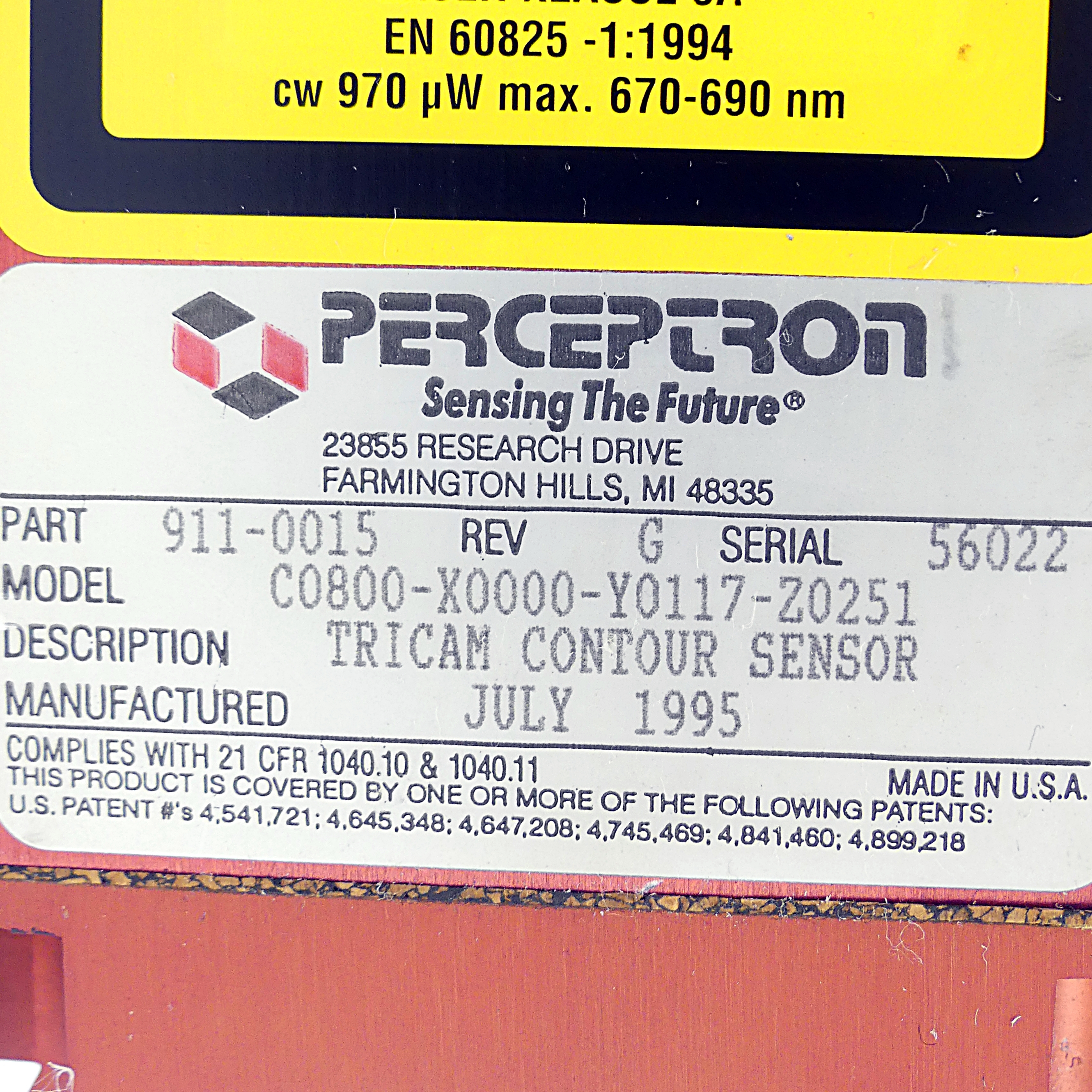 TRICAM CONTOUR SENSOR