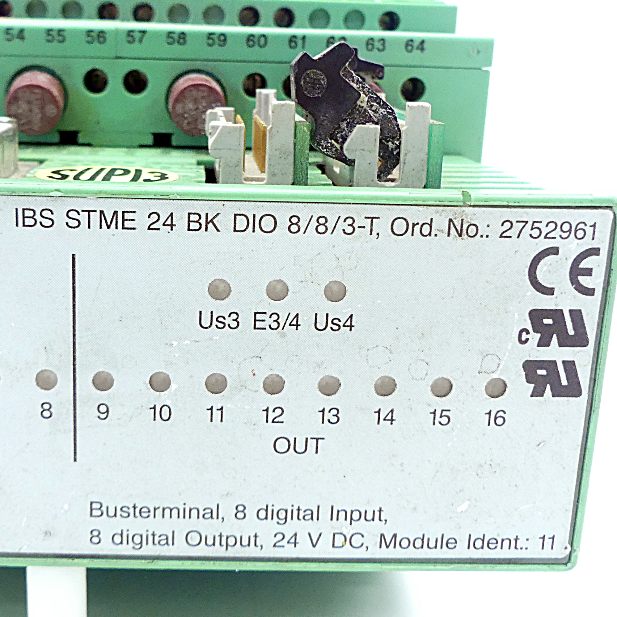 Anschlussblockschnittstellenmodul IBS STME 24 BK DIO 8/8/3-T