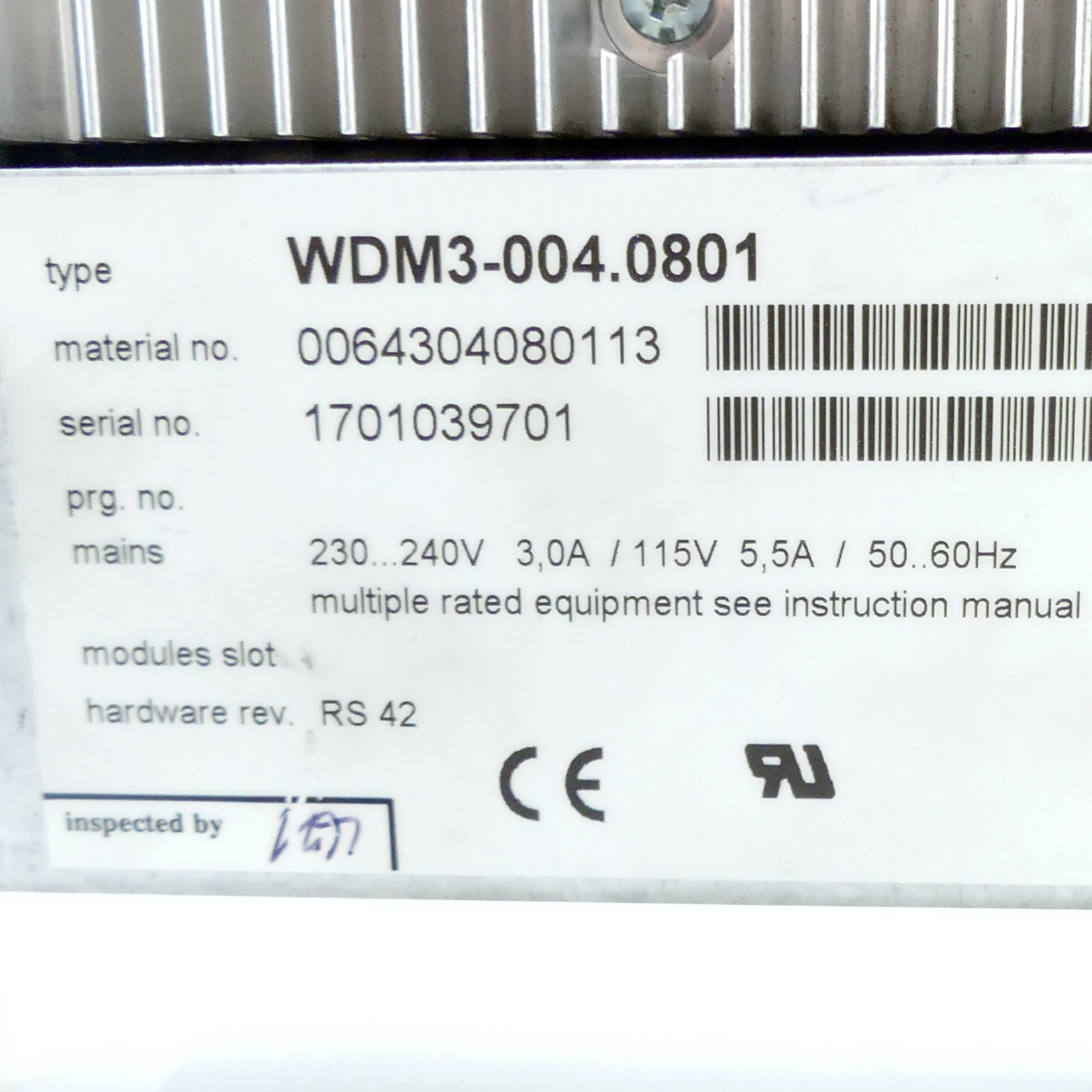 Servo-Drive WDM3-004.0801 