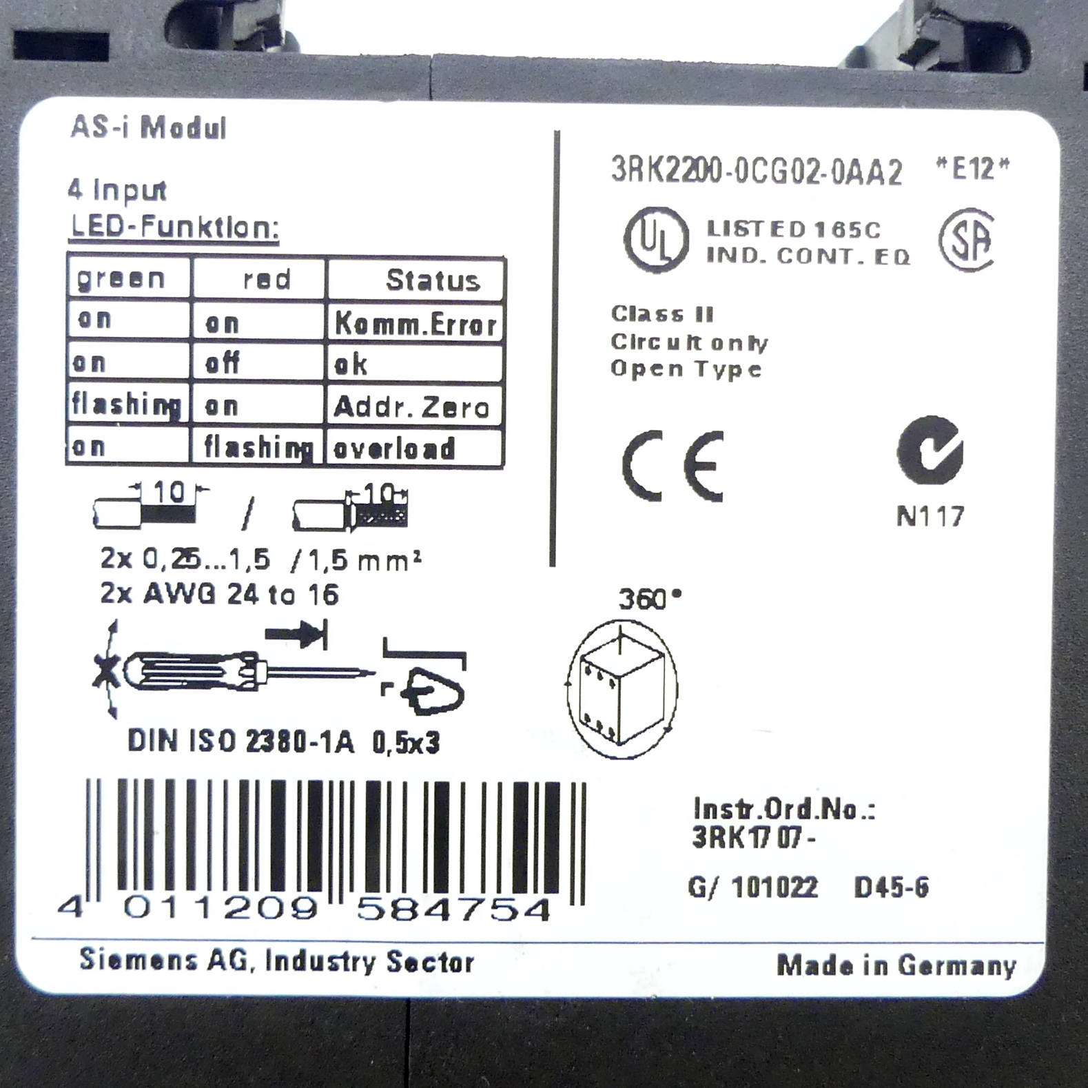 AS-i SlimLine Modul 
